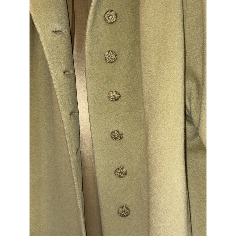 VTG 1960s Moss Wool Overcoat | Mid-Century Mod Size L Tall  * See Measurements*